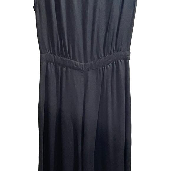ELK Black Midi Wide Leg Cool Viscose Lightweight Draped‎ Jumpsuit US Sz 6/ EU 38 - Picture 11 of 15